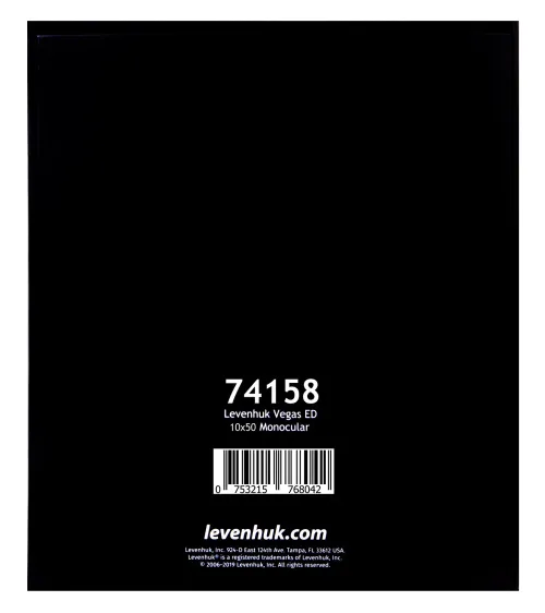 imagen monocular Levenhuk Vegas ED 10x50,  21