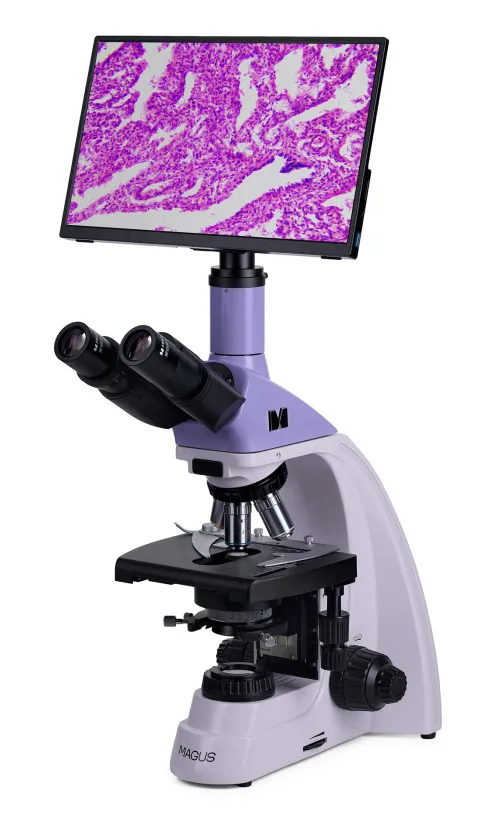 foto microscopio biológico digital MAGUS Bio D250TL LCD,  3