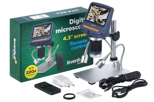 foto microscopio Levenhuk DTX RC1 con mando a distancia,  2