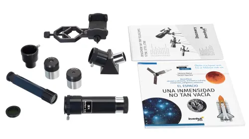 foto telescopio Levenhuk Discovery Sky Trip ST50 con libro,  4