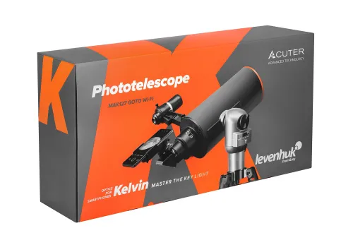 gráfico fototelescopio Levenhuk Kelvin MAK127 AZ GOTO Wi-Fi,  16