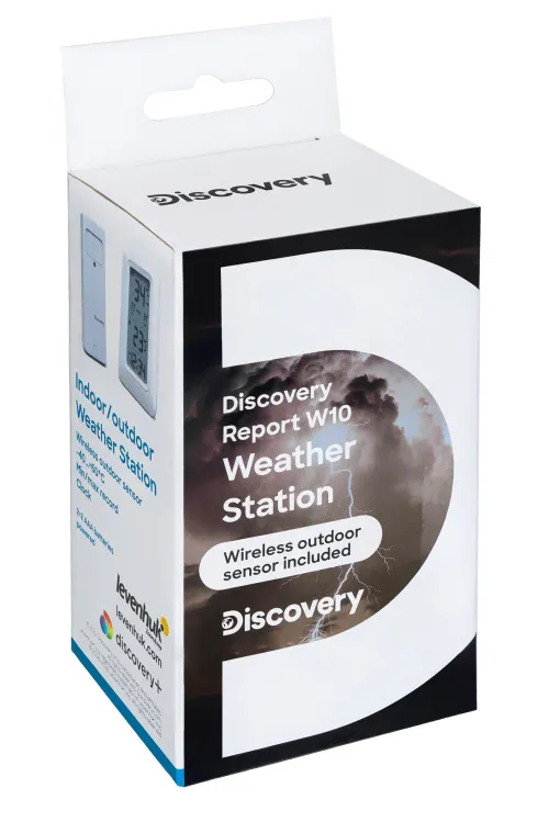 imagen estación meteorológica Levenhuk Discovery Report W10 con reloj,  10
