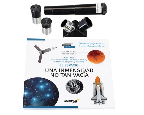 gráfico telescopio Levenhuk Discovery Spark Travel 50 con libro,  5