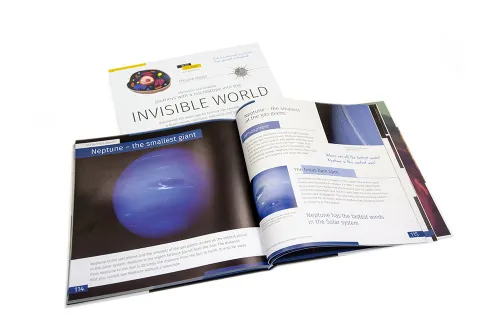 imagen libro enciclopédico «Space. Microworld.» (Espacio y microcosmos), edición de dos volúmenes. Tapa dura,  4