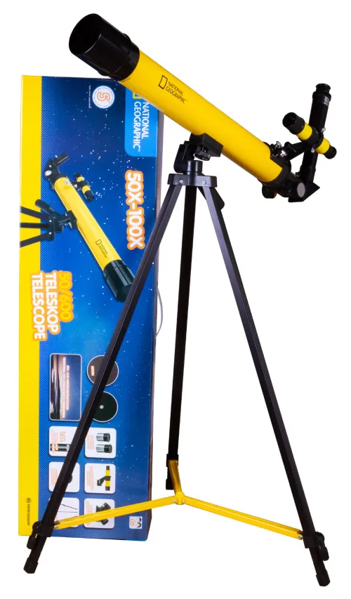 gráfico telescopio Bresser National Geographic 50/600 AZ con Montura,  2