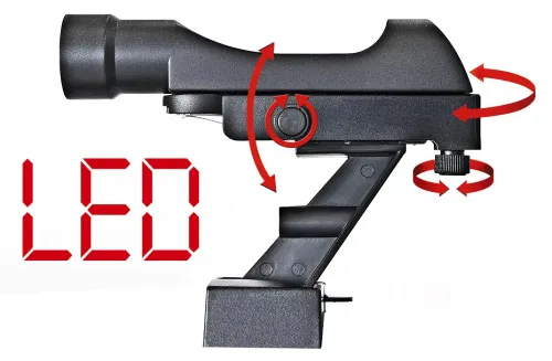 foto telescopio Bresser Polaris-II AR-102/600 EQ-3 AT-3 con filtro solar,  6