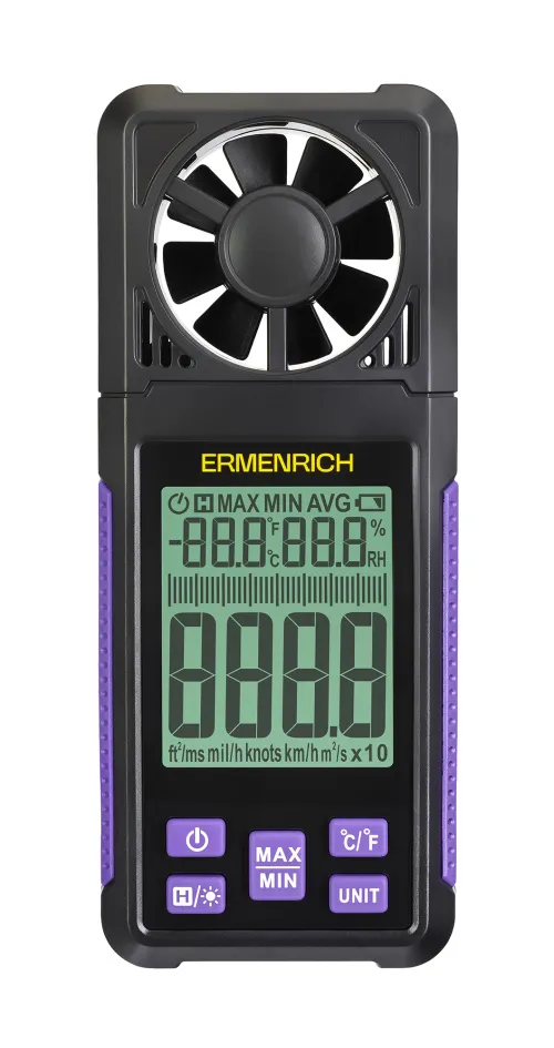 imagen anemómetro digital Ermenrich Seek DN10,  3