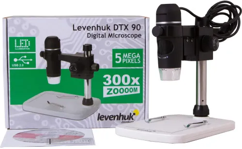 foto microscopio digital Levenhuk DTX 90,  2