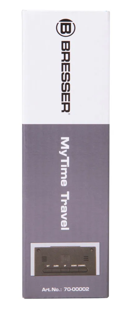 fotografía estación meteorológica Bresser MyTime Travel con despertador,  14