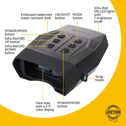 imagen prismáticos digitales de visión nocturna Levenhuk Halo 13X PLUS,  15