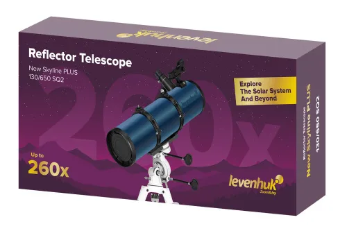gráfico telescopio Levenhuk New Skyline PLUS 130/650 SQ2,  2