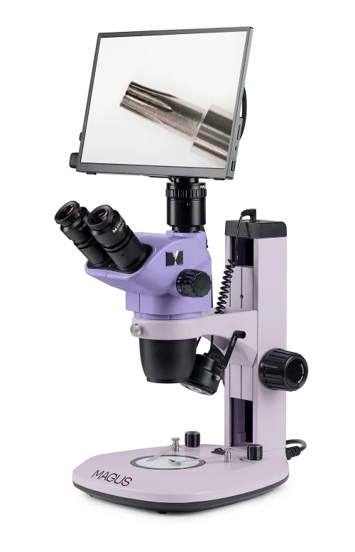 fotografía estereomicroscopio digital MAGUS Stereo D7T LCD BASE,  2