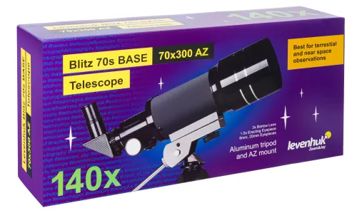 imagen telescopio Levenhuk Blitz 70s BASE,  10