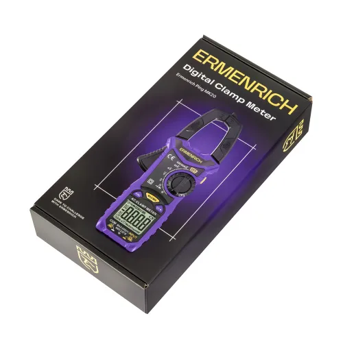 foto amperímetro de pinza digital Ermenrich Ping MK20,  11