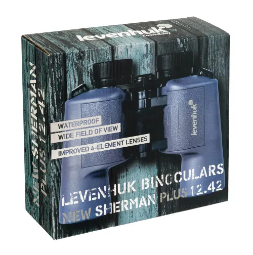 gráfico prismáticos Levenhuk New Sherman PLUS 12x42,  13