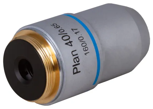 fotografía objetivo plano acromático Levenhuk MED 40x,  3