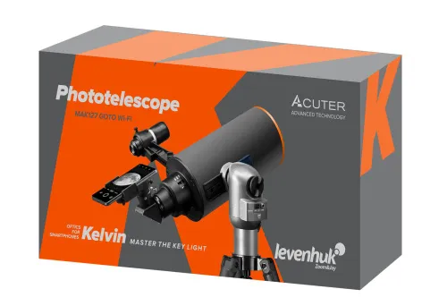 gráfico fototelescopio Levenhuk Kelvin MAK127 AZ GOTO Wi-Fi,  10