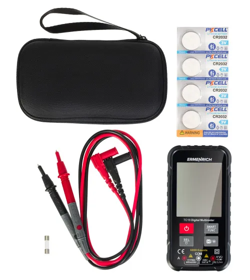 gráfico multímetro digital Ermenrich Zing TC19,  8