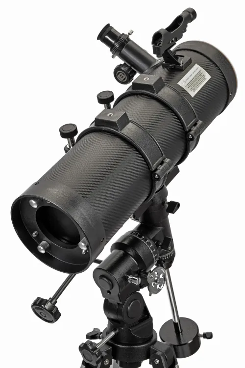 imagen telescopio reflector parabólico Bresser Spica 130/1000 EQ3 con Adaptador para Smartphone,  4