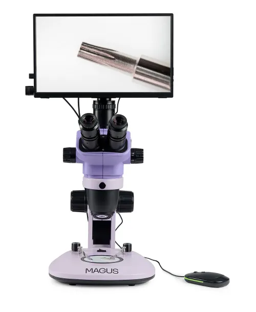 fotografía estereomicroscopio digital MAGUS Stereo D7T LCD BASE,  4