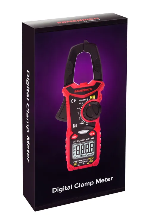 imagen amperímetro de pinza digital Ermenrich Ping MK20,  10