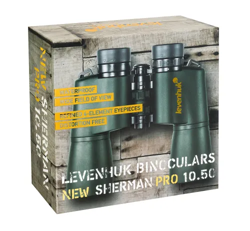 gráfico prismáticos Levenhuk New Sherman PRO 10x50,  13