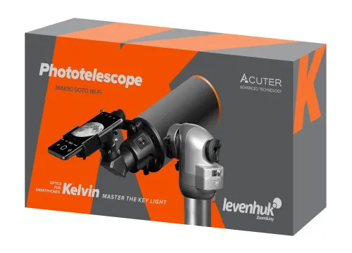 fotografía fototelescopio Levenhuk Kelvin MAK90 AZ GOTO Wi-Fi,  9