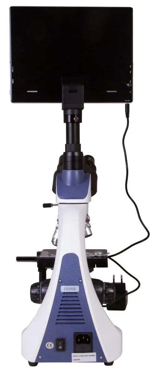 foto microscopio trinocular digital Levenhuk MED D10T LCD,  8