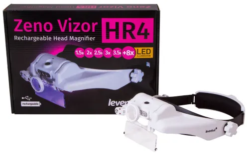 fotografía lupa frontal recargable Levenhuk Zeno Vizor HR4,  10