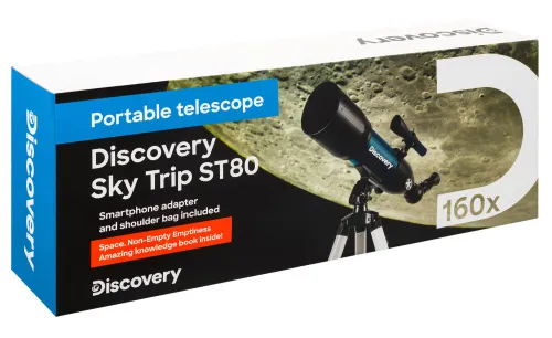 fotografía telescopio Levenhuk Discovery Sky Trip ST80 con libro,  18