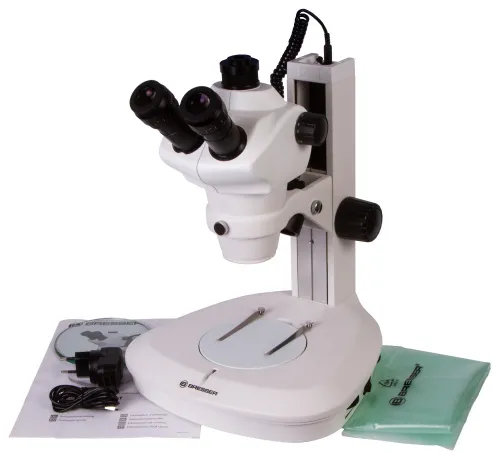 foto estereomicroscopio Bresser Science ETD-201 8x–50x Trino Zoom,  2
