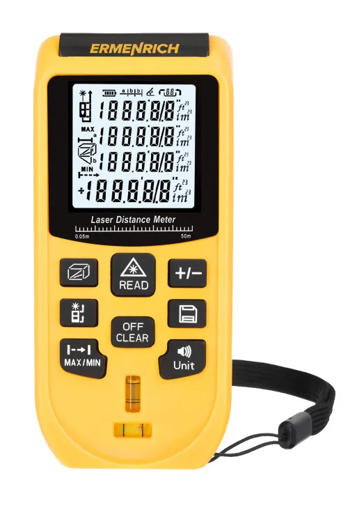 fotografía medidor láser Ermenrich Reel BASE GA50,  2