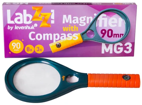 foto lupa con brújula Levenhuk LabZZ MG3,  2