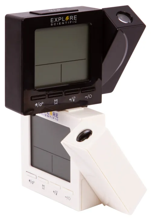 fotografía reloj de proyección digital RC Explore Scientific, blanco,  3