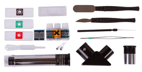 foto conjunto de microscopio y telescopio Levenhuk LabZZ MT2,  3