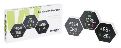 foto medidor de la calidad del aire Levenhuk Wezzer Air PRO DM50,  3