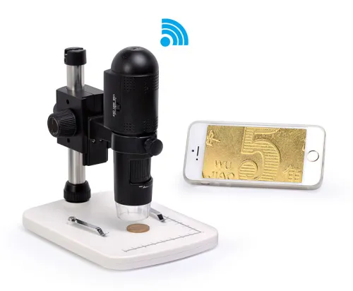 foto microscopio digital wifi Levenhuk DTX 720,  2