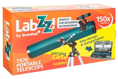 gráfico telescopio Levenhuk LabZZ TK76 con estuche,  14