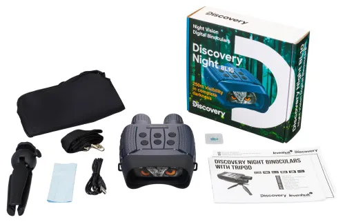 fotografía prismáticos de visión nocturna Levenhuk Discovery Night BL10 Digital con trípode,  2