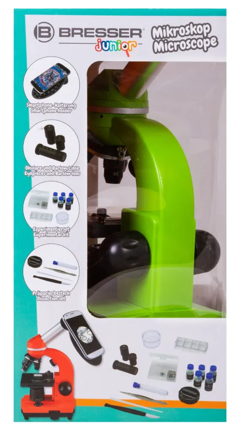 gráfico microscopio Bresser Junior Biolux SEL 40–1600x,  14