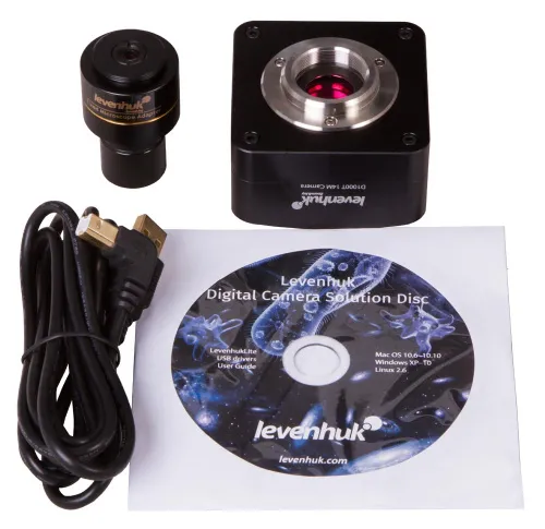 imagen microscopio trinocular digital Levenhuk MED D1000T 14M,  8