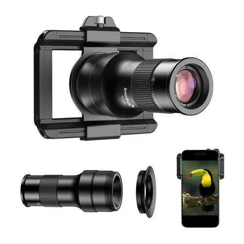 imagen teleocular y microcular para teléfono inteligente Levenhuk Kelvin TLC25,  2
