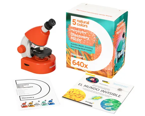 imagen microscopio Levenhuk Discovery Micro con libro,  4