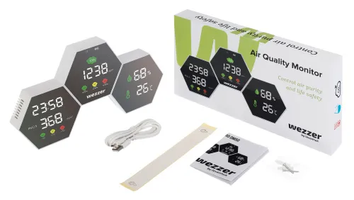 foto medidor de la calidad del aire Levenhuk Wezzer Air PRO DM50,  2