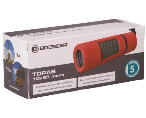 gráfico monocular Bresser Topas 10x25,  8