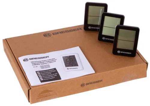 foto bresser Temeo Hygro indicador de 3 piezas, negro,  6