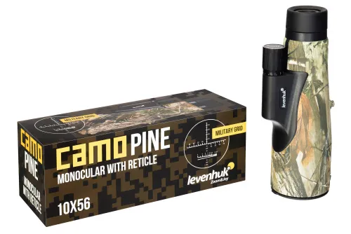 gráfico monocular Levenhuk Camo 10x56 con retícula,  5