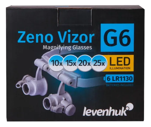 foto gafas lupa Levenhuk Zeno Vizor G6,  12