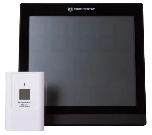 foto estación meteorológica Bresser TemeoTrend JC LCD RC (reloj de pared), negro,  7