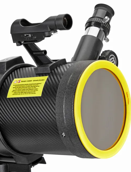 imagen telescopio reflector parabólico Bresser Spica 130/1000 EQ3 con Adaptador para Smartphone,  9
